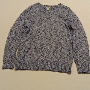 LL Bean Womans Cotton Sweater Size L